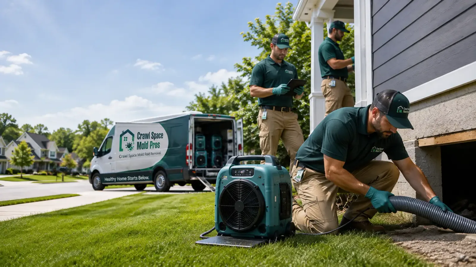 Crawl Space Mold Removal in New Century, KS